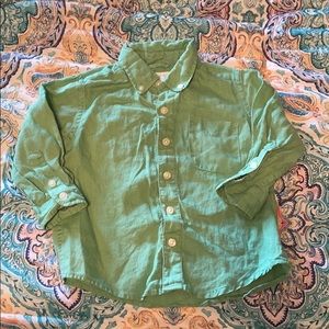Green button up